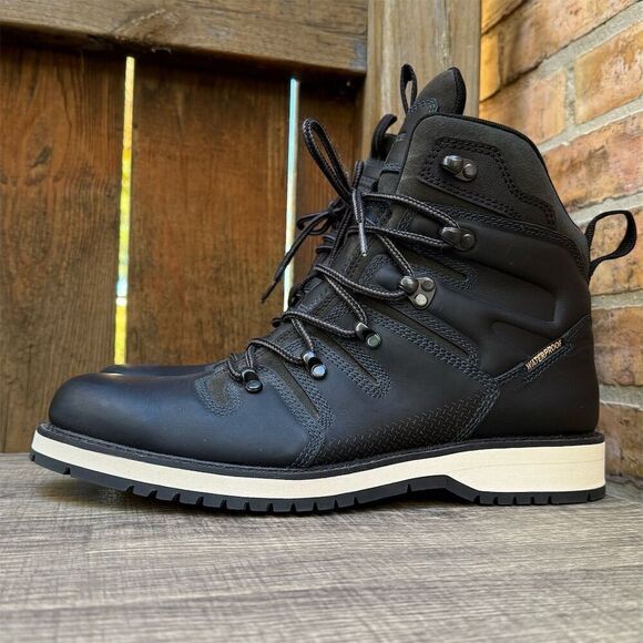 Wolverine Men's Black Waterproof Leather Boots Size 9 US 42 EU - Picture 9 of 16